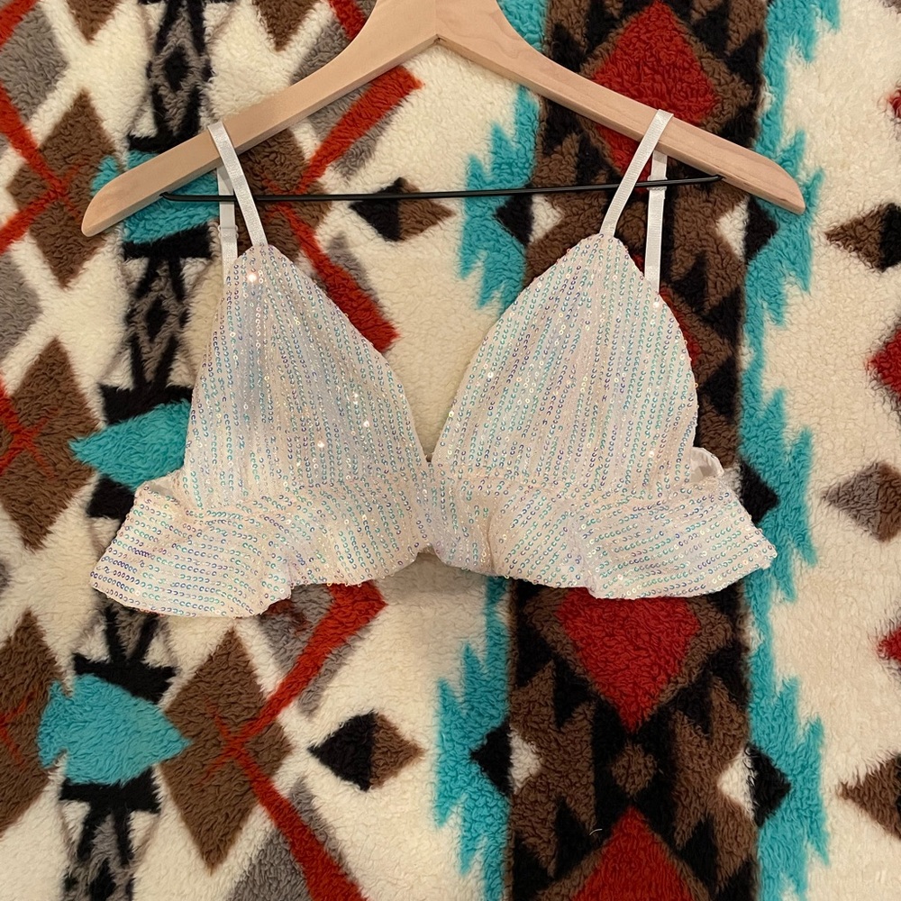 Sparkly rave or concert top